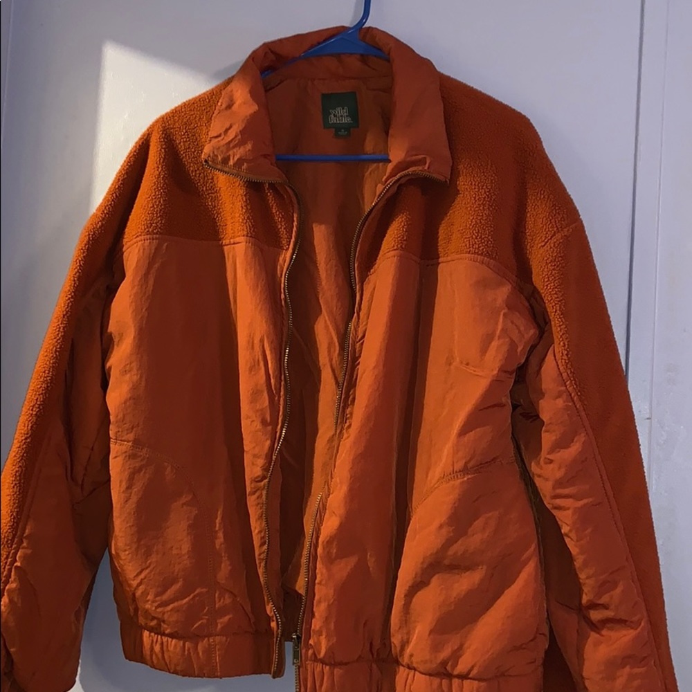 orange jacket